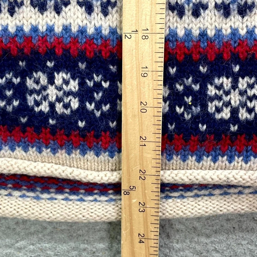 VTG Abercrombie & Fitch Sweater Mens‎ Medium Wool Nordic Fair Isle Winter Preppy